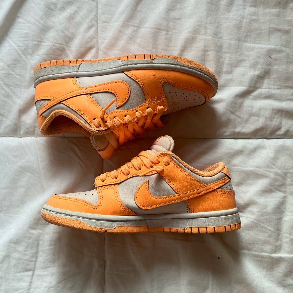 Nike Vibrant Orange and White Shoes